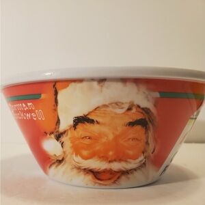 100th Anniversary 2006 Kelloggs Norman Rockwell Santa Bowl Set of 4